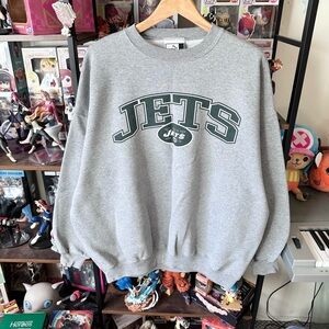 Vintage Puma New York Jets Crewneck Sweatshirt Gray Men’s 2XL